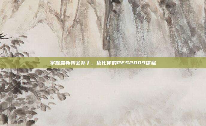掌握最新转会补丁,优化你的PES2009体验