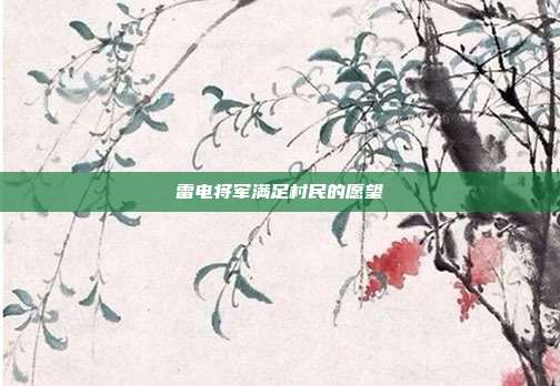 雷电将军满足村民的愿望