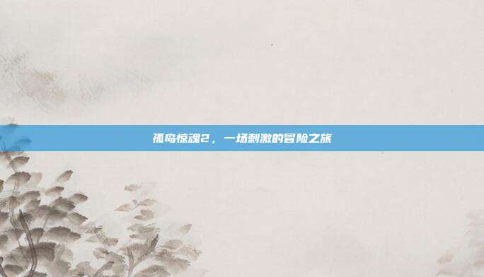 孤岛惊魂2,一场刺激的冒险之旅