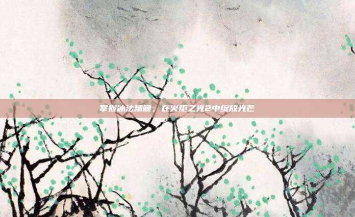 掌握冰法精髓,在火炬之光2中绽放光芒