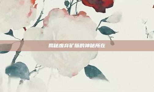 揭秘废弃矿脉的神秘所在