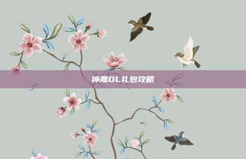 神雕OL礼包攻略