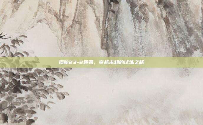 揭秘23-2迷雾,穿越未知的试炼之路