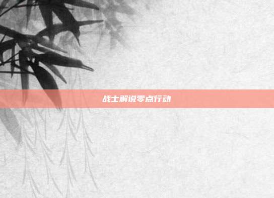 战士解说零点行动