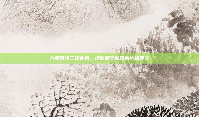 九阴真经三环套月,揭秘武学秘籍的终极奥义