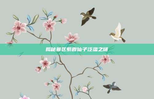 揭秘景区紫霞仙子泛滥之谜