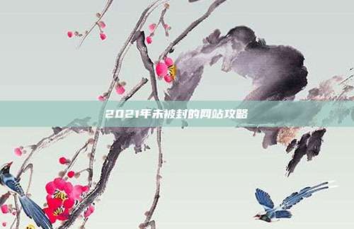 2021年未被封的网站攻略