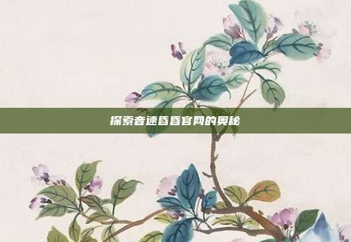 探索音速昏昏官网的奥秘