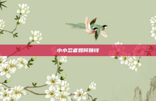 小小忍者如何赚钱