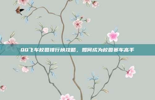 QQ飞车校园排行榜攻略,如何成为校园赛车高手