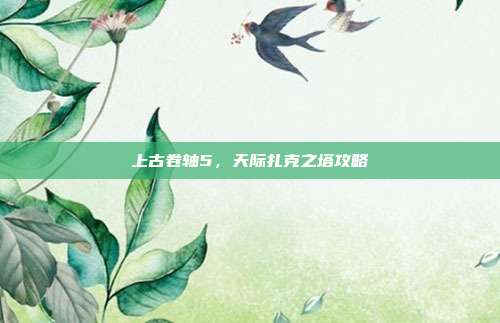 上古卷轴5,天际扎克之塔攻略