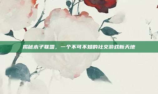 揭秘木子联盟,一个不可不知的社交游戏新天地