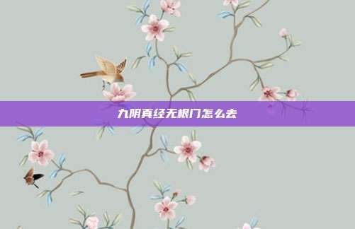 九阴真经无根门怎么去