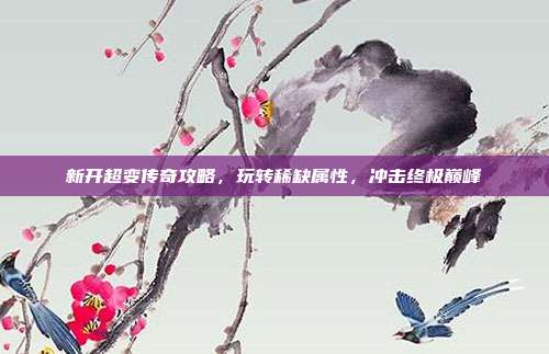 新开超变传奇攻略,玩转稀缺属性,冲击终极巅峰