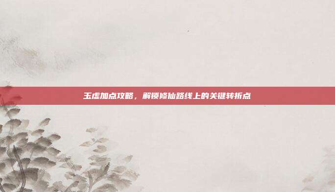 玉虚加点攻略,解锁修仙路线上的关键转折点