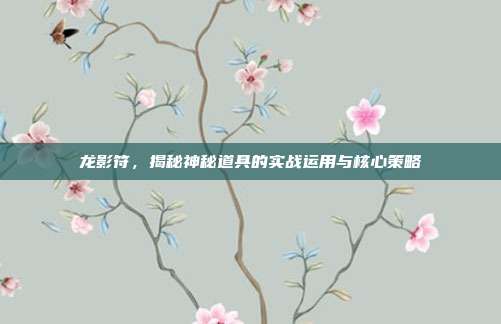 龙影符，揭秘神秘道具的实战运用与核心策略