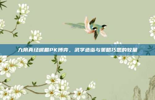 九阴真经峨眉PK博弈,武学造诣与策略巧思的较量