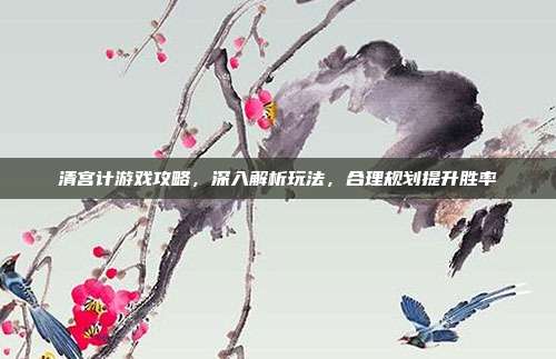 清宫计游戏攻略，深入解析玩法，合理规划提升胜率