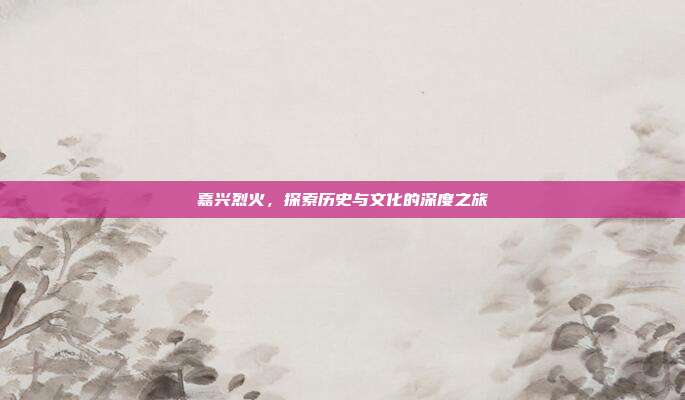 嘉兴烈火,探索历史与文化的深度之旅