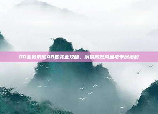 QQ会员东珈AB套餐全攻略,解锁高效沟通与专属福利