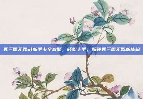 真三国无双ol新手卡全攻略，轻松上手，解锁真三国无双新体验