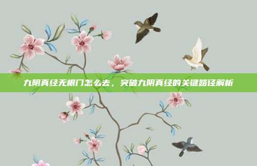 九阴真经无根门怎么去，突破九阴真经的关键路径解析