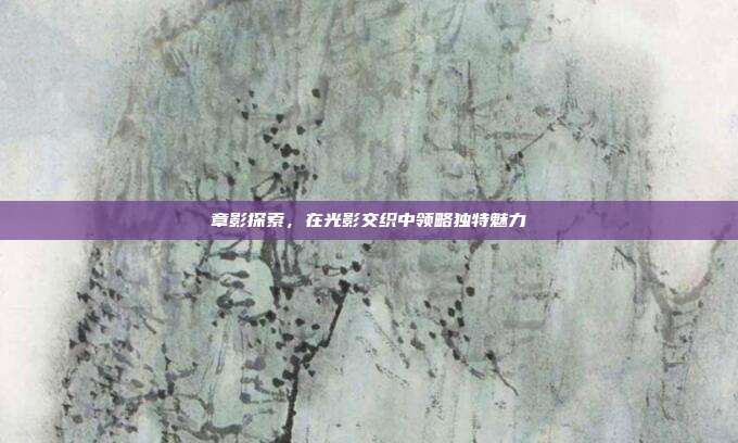 章影探索，在光影交织中领略独特魅力