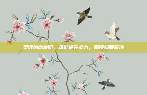 灵猴加点攻略,精准提升战力,解锁极限玩法