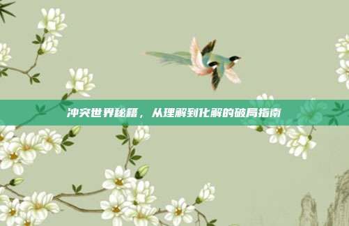 冲突世界秘籍,从理解到化解的破局指南