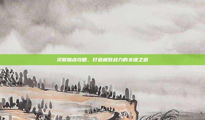 灵猴加点攻略，打造极致战力的关键之道