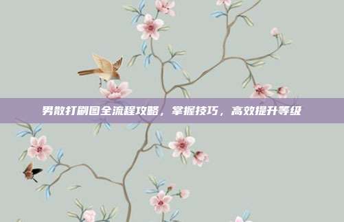 男散打刷图全流程攻略，掌握技巧，高效提升等级