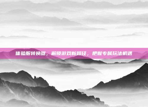体验服转换器,解锁游戏新路径,把握专属玩法机遇