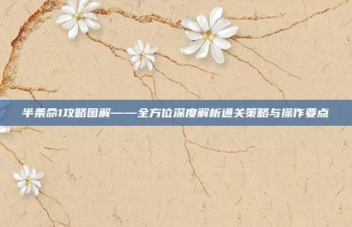 半条命1攻略图解——全方位深度解析通关策略与操作要点