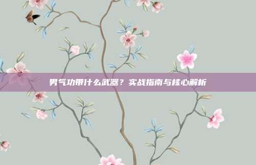 男气功带什么武器?实战指南与核心解析