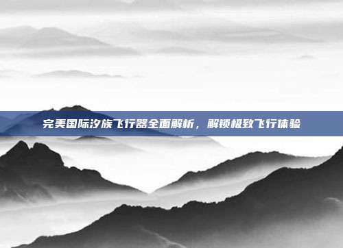 完美国际汐族飞行器全面解析，解锁极致飞行体验