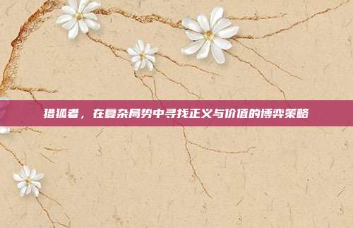 猎狐者，在复杂局势中寻找正义与价值的博弈策略