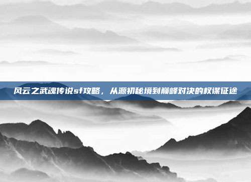 风云之武魂传说sf攻略,从源初秘境到巅峰对决的权谋征途