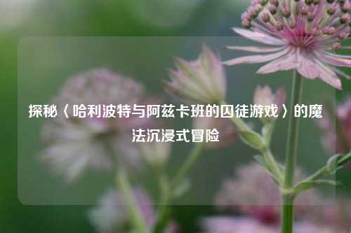 探秘〈哈利波特与阿兹卡班的囚徒游戏〉的魔法沉浸式冒险