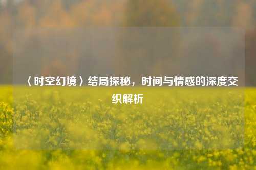 〈时空幻境〉结局探秘，时间与情感的深度交织解析