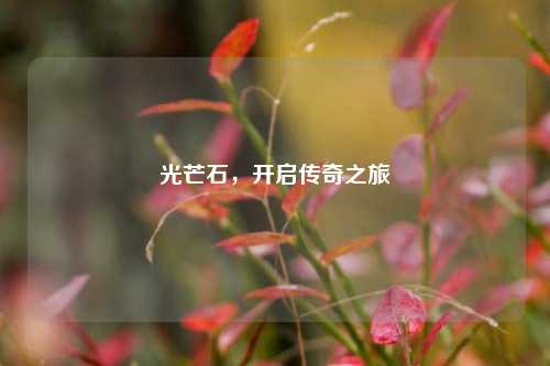 光芒石,开启传奇之旅