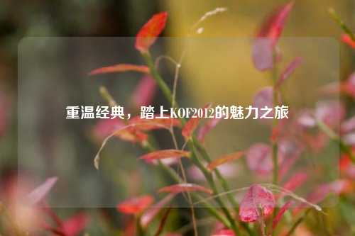 重温经典,踏上KOF2012的魅力之旅