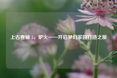 上古卷轴 5,炉火——开启梦幻家园打造之旅