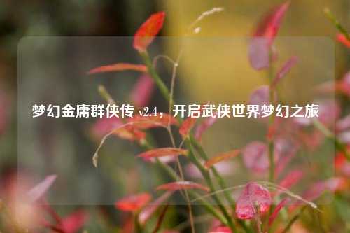 梦幻金庸群侠传 v2.4，开启武侠世界梦幻之旅