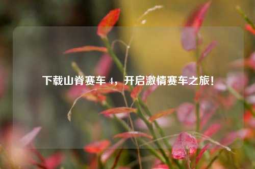 下载山脊赛车 4,开启激情赛车之旅!