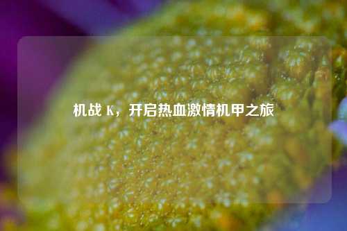 机战 K，开启热血激情机甲之旅