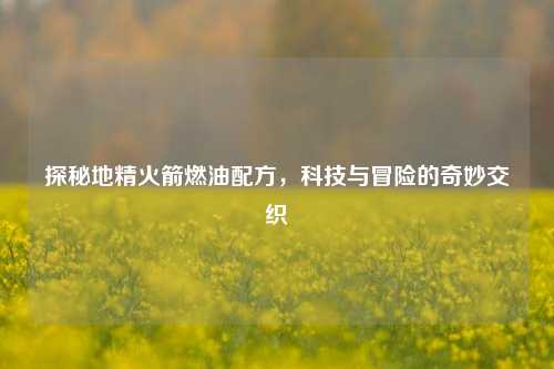 探秘地精火箭燃油配方，科技与冒险的奇妙交织