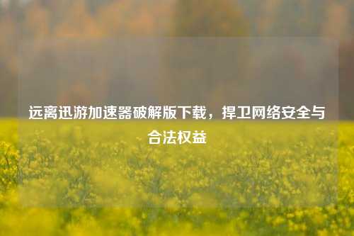远离迅游加速器破解版下载，捍卫网络安全与合法权益