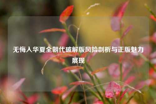 无悔入华夏全朝代破解版风险剖析与正版魅力展现