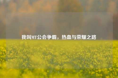 我叫MT公会争霸,热血与荣耀之路