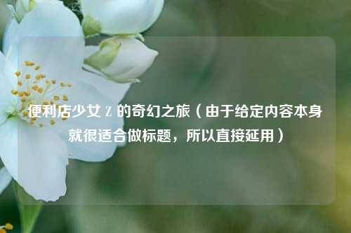 便利店少女 Z 的奇幻之旅(由于给定内容本身就很适合做标题,所以直接延用)